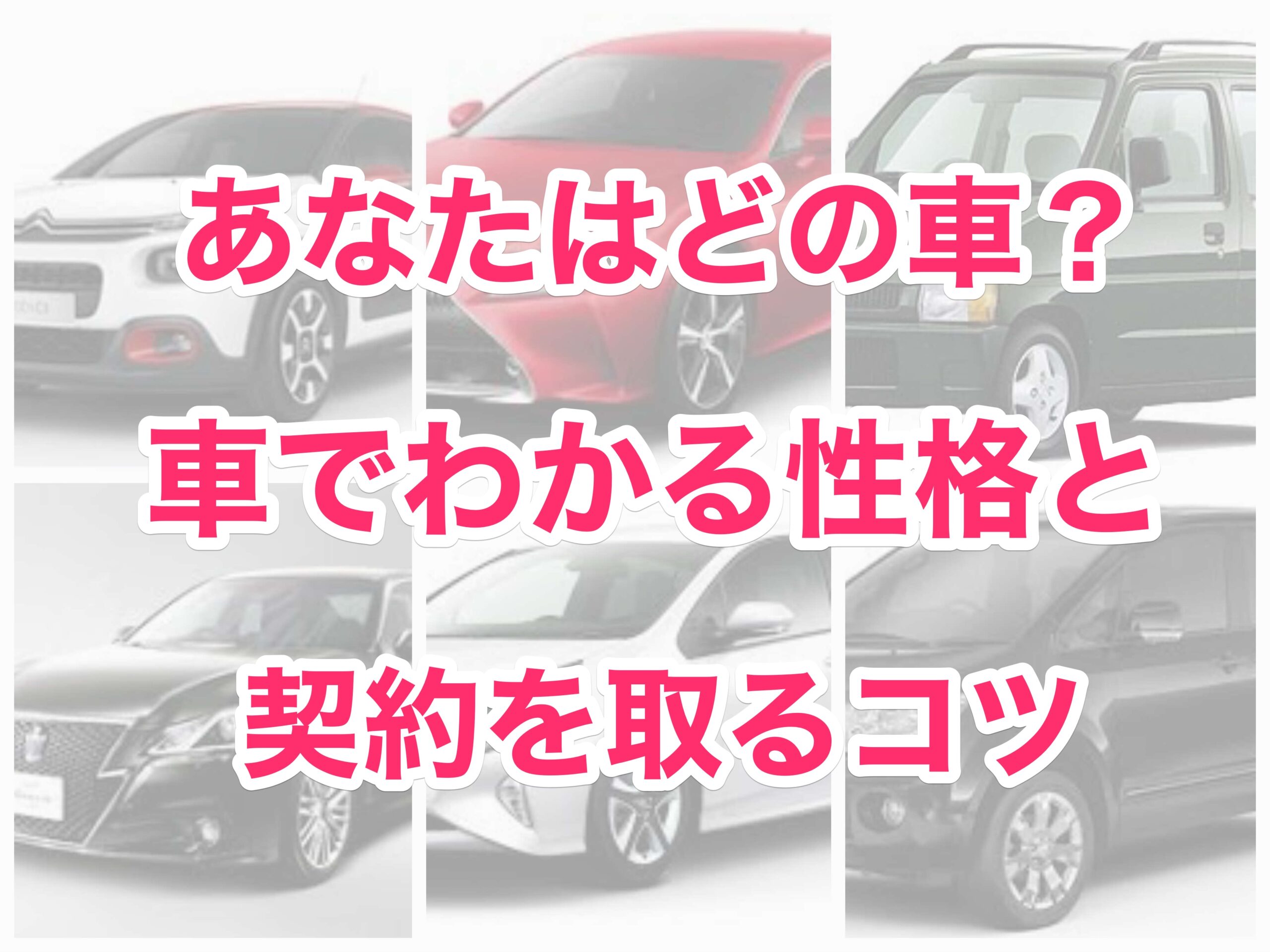 飛び込み 訪問 営業のコツ 車種 色で見分ける性格と契約の取り方と極意 Life Journey Camp